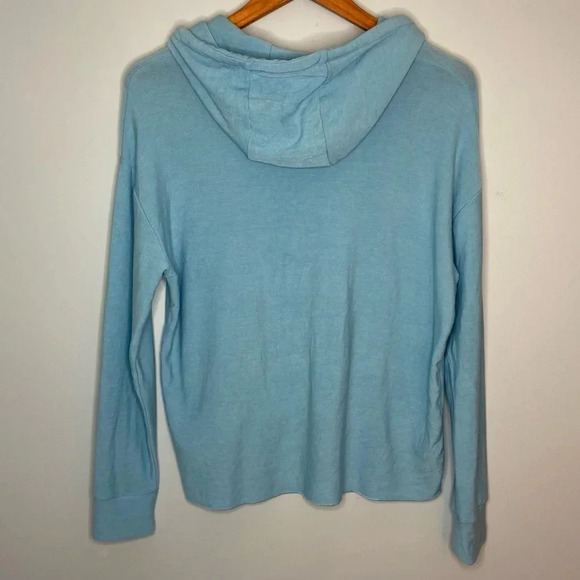 CHASER Blue Beach Stripes Pullover Hoodie- size Medium - Picture 3 of 7